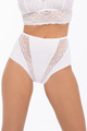 Majtki damskie z wysokim stanem BBL 174 kolor biały
