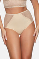 Bawełniane majtki z wysokim stanem w kolorze beżowym (184)