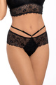 Koronkowe majtki damskie z paskiem BBL 166 kolor: czarny