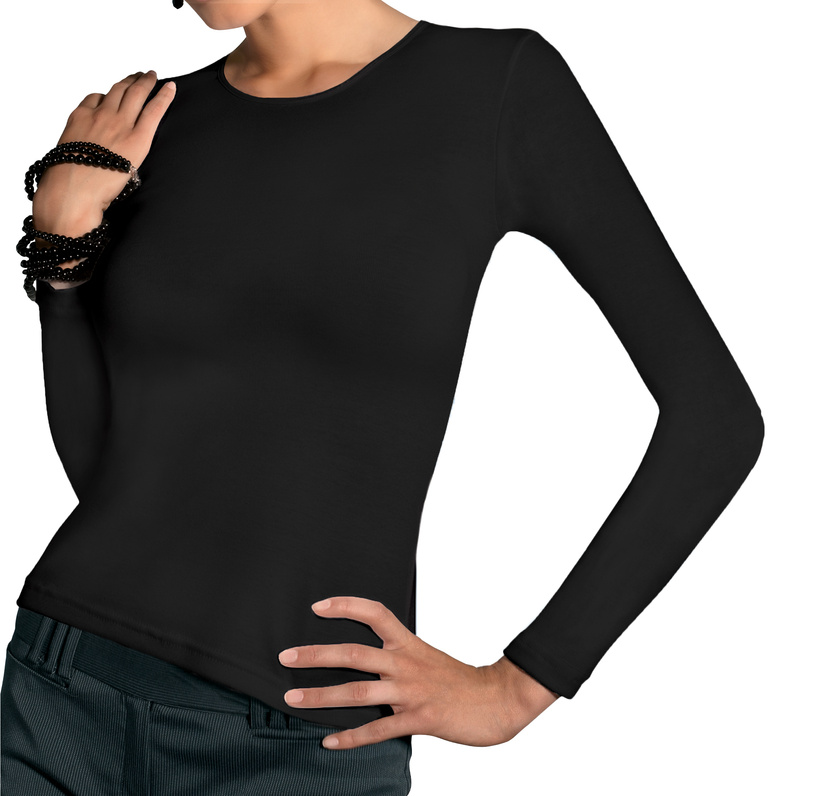 VIVA - bluzka na długi rękaw w kolorze czarnym 