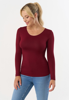 MANATI - bluzka z długim rękawem w kolorze bordo