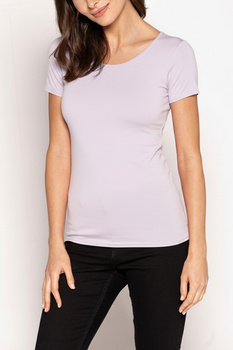 CARLA - bluzka z krótkim rękawem w kolorze lawenda