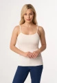 MAXINE - ribbed cotton top in ecru color