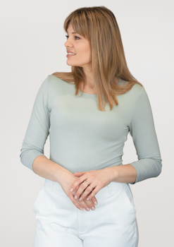 MANATI 3/4 - 3/4 sleeve blouse in mint color