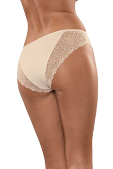 Klasyczne majtki z koronką w kolorze beżowym (145)