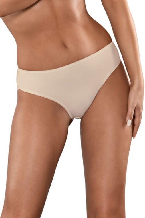 Klasyczne majtki z koronką w kolorze beżowym (145)