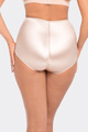 Majtki modelujące z połyskowym detalem w kolorze beżowym (106)