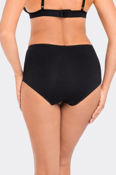 Czarne majtki z wysokim stanem BBL 199
