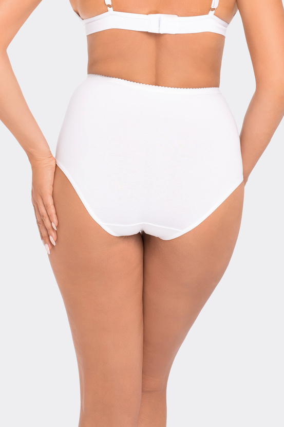 Majtki damskie z wysokim stanem BBL 054 kolor biały