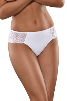 Brazyliany z koronkowym detalem w kolorze białym (142)