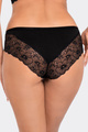 Klasyczne majtki z koronką w kolorze czarnym (087)