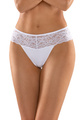 Figi damskie bawełniane z koronką BBL 135 kolor biały